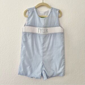 Classic Whimsy Smocked Tyler Jon Jon Shortall Sz 3T